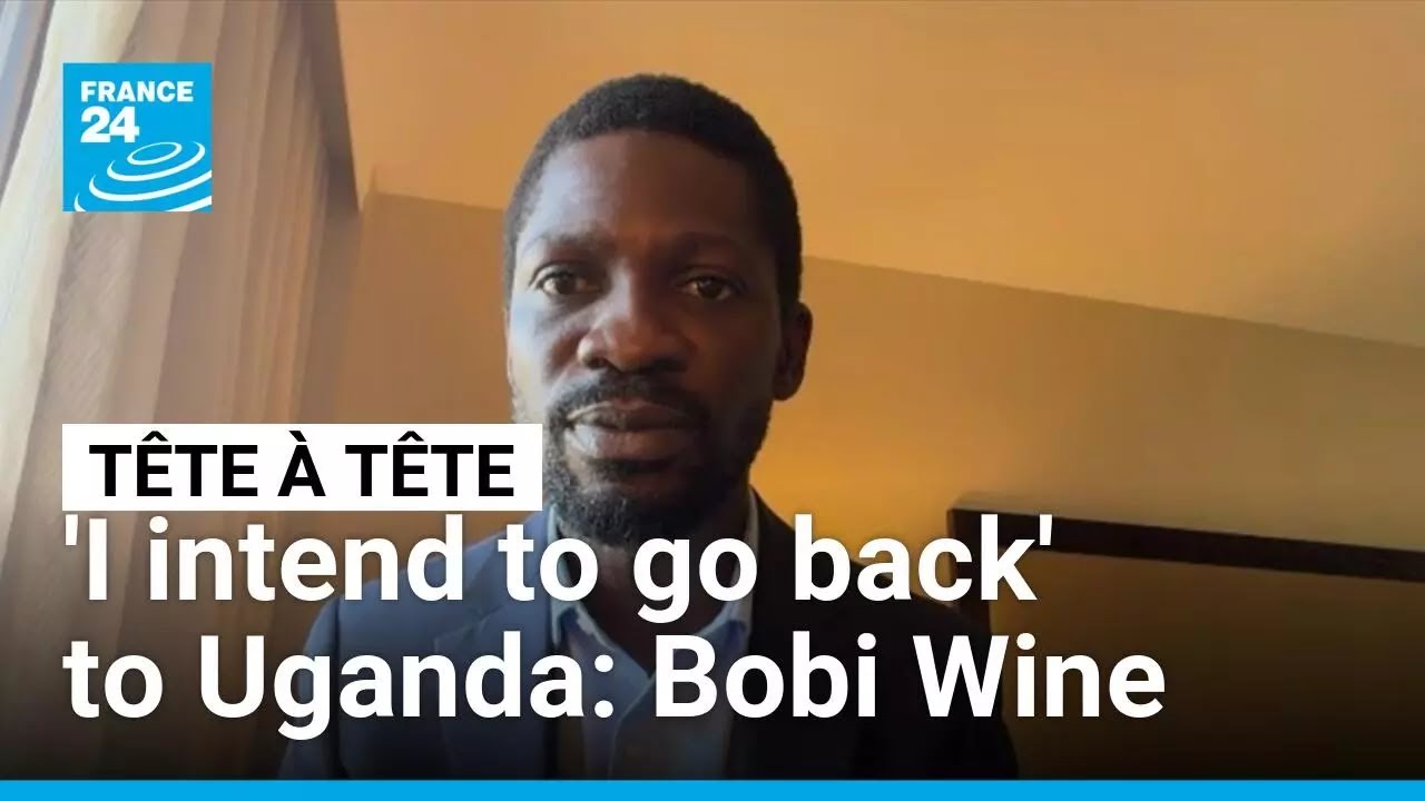 obi Wine speaking to FRANCE 24 about returning to Uganda despite threats 2026