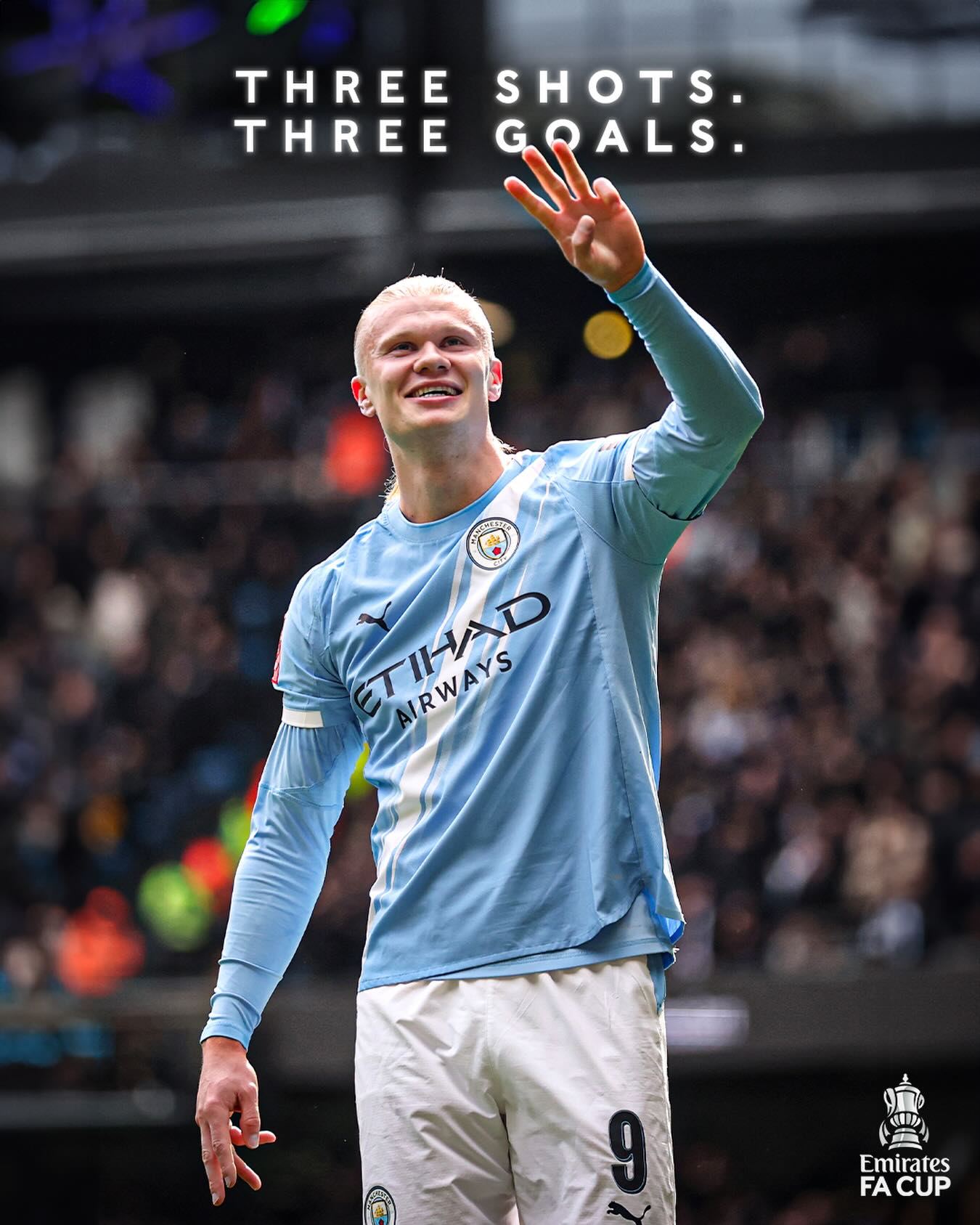 Erling Haaland Bags 28th Career Hat-Trick as City Beat Liverpool in FA Cup Thriller